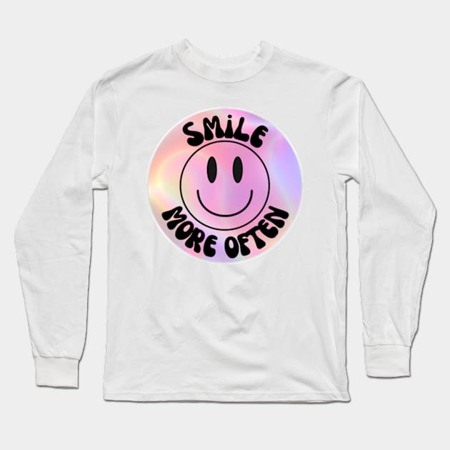 Smile More Often Long Sleeve T-Shirt by dkid